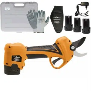 Volpi PV360 - 3BAT Forbici Elettroniche Predator Brushless Taglio ⌀ 32 mm Con 3 Batterie ( 2,5 Ah ) Display Cesoie Per Potatura a Batteria